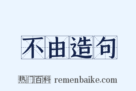 不由造句是什么意思的图片